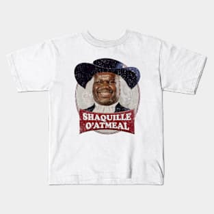 Vintage Shaquille Oatmeal meme Kids T-Shirt